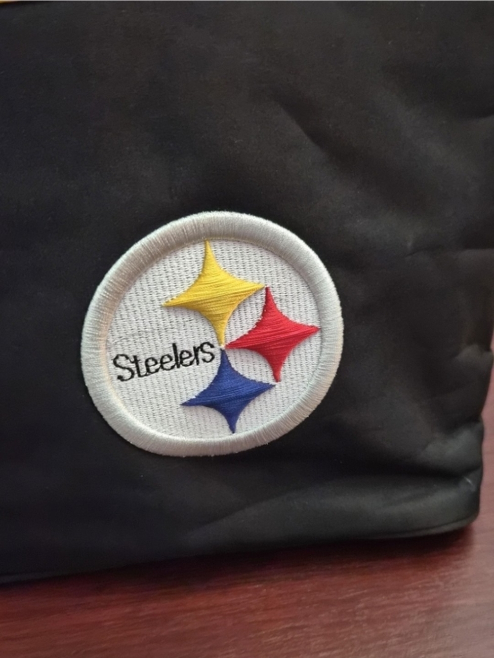 Pittsburgh Steelers Tote Bag + Matching Silicone Bracelet Fan Bundle - Picture 7 of 9